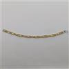 BRACCIALE DA UOMO SEMIRIGIDO IN ORO GIALLO E BIANCO 18KT 750 14,4 GRAMMI (1036)