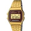 Casio A-159G-5EF Orologio Uomo Vintage, Crono, Illuminazione, Batt.7 anni