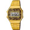 Casio A-168WEGC-5E Orologio, Vintage, Camouflage, Unisex, Crono,Luce,Batt.7 anni