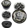 Rubber-Steel Balls in 43 caliber. Sfere in Gomma-Acciaio Palline .43 cal. Hard Mix Rubber Steel Balls Paintballs Reballs Self Defense