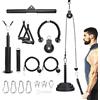 Leogreen Sistema di Pulegge LAT Machine Pulley, Rullo da Polso, LAT Pulley System (180cm & 230cm), per allenare la Forza del Polso, per allenare la Forza del Braccio, Esercizi per pulldown