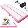 RISINGUKST Air Track Ginnastica Artistica 10/20cm Spessore, 2/3/4/5/6m materassino palestra con Pompa Elettrica per Casa(Pink, 2m)