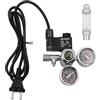 WANGCL Regolatore di CO2 per acquario regolatore di CO2 a doppio calibro con valvole trimmer valvole solenoide contatori di bolle - W21.8