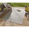 Hanse Home NORTHRUGS Tappeto per interni ed esterni, 160 x 230 cm, resistente alle intemperie, moderno, design a tinta unita, per balcone, terrazza, giardino, veranda, soggiorno, impermeabile, grigio