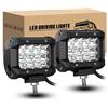 RIGIDON Faro da Lavoro LED, 2 Pezzi 4 pollici 10cm 36W Faretti Fendinebbia, Fari LED Auto 12V 24V Impermeabile Fuoristrada Barra per Offroad SUV ATV UTV Camion Trattore, 6000K Bianca Luci di Guida
