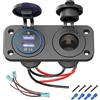 CGEAMDY Presa USB 12V Quick Charge 3.0, Multifunzionale Caricabatteria da Auto, Universali Impermeabile Adattatore Accendisigari, QC 3.0 per Pannello Interruttori a Bilanciere su Camion, Auto