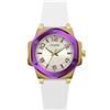 GUESS Orologio Analogico al Quarzo Donna con Cinturino in Silicone GW0556L2