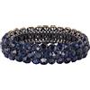 EVER FAITH Bracciale da Sposa per Il Matrimonio, Brillante Cristalli Strass Elastico per Donne Ragazze Blu Navy