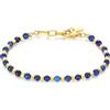GAVU Bracciale Uomo Acciaio e Lapislazzuli, Bracciale Uomo Pietre Naturali Blu