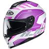 HJC Helmets Casco moto C70 KORO MC8SF, Bianco/Pink, M