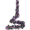 Weldomcor 5 Pezzi da 2,45 m Artificiale Ghirlanda di Fiori Viola Rosa Viti Fiori di Seta Appesa Rattan Ghirlanda All'aperto Decorazione Per Arco di nozze Camera da Letto Casa Giardino Decorazione