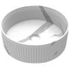 BAIKAL Lavabo sopra piano di lavoro | rotondo | Calacatta | 37 x 37 x 12,5 cm | senza foro per rubinetto | Lavabo bagno | Spedizione con imballaggio rinforzato