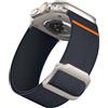Epova Cinturino Compatibile con Cinturino Apple Watch Ultra 3/ Ultra 2 49mm 46mm 45mm 44mm 42mm, Cinturin Sportivo in Nylon Regolabile Largo 28mm per iWatch Series SE 3 11 10 9 8 7 6 5 4,Grigio scuro