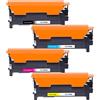 Jhaan Cartucce Toner per Samsung Xpress C480FW Xpress SL C430 C430W C480 C480W C480FW C480FN C48X CLT-K404S CLT-C404S CLT-M404S CLT-Y404S CLT-P404C (Nero, Ciano, Magenta, Giallo)