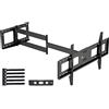 FORGING MOUNT Supporto TV Parete con Braccio di Estensione 1090mm, Staffa TV Braccio TV Girevole Orientabile per Piatto e Curvo da 50-90 Pollici Capacità di 50 kg, Max VESA 800x400mm