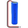 EXONGY Batteria Agli Ioni Di Litio 3.7v 3800mah 18650, Batteria Ricaricabile Con Spina Xh 2p + Cavo Fai Da Te