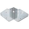 Design61 Set di 4 accessori angolari per gambe da tavolo in acciaio, 123 x 123 mm
