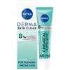 NIVEA Derma Skin Clear Night Exfoliator (40 ml), esfoliante liquido realizzato con acido salicilico, acido glicolico e niacinamide, per ridurre e prevenire visibilmente le imperfezioni