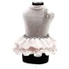 Trilly Tutti Brilli Vestito in Lana con Applicazione Termica Farfalla in Tessuto e Pailletes, Rosa, XL - 1 Prodotto