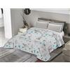 BANZAII TEXTILE INNOVATOR ONLINE Banzaii Trapuntino Mezza Stagione, Copriletto Primaverile Estivo, Trapuntato Imbottito Una piazza e mezza 220x260 cm Sally Grigio Made in Italy