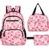 Sarsumir Zaino Scuola Zainetto Bambina Ragazzo per Superiore Media Università, 3 Pezzi School Bag Set Backpack Impermeabile, Grande Capacità Zainetto Ragazza Bambino per Scuola Viaggio, Blu