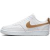 Nike Court Vision Low Next Nature, Scarpe Donna, Bianco White Metallic Gold White, 39 EU