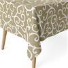 ECOMMERC3 | Tovaglia antimacchia per tavolo rettangolare dimensioni 240x140 cm | Tovaglia resinata antimacchia, ultra morbida, impermeabile, LOIRET SENAPE