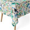 ECOMMERC3 | Tovaglia antimacchia per tavolo rettangolare dimensioni 100x140 cm | Tovaglia resinata antimacchia, ultra morbida, impermeabile, ACUARELA BLU