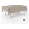 ECOMMERC3 | Tovaglia Vichy antimacchia per tavolo rettangolare dimensioni 140x140 cm | Tovaglia resinata antimacchia, ultra morbida, impermeabile, Vichy Tortora