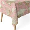 ECOMMERC3 | Tovaglia antimacchia per tavolo rettangolare dimensioni 220x140 cm | Tovaglia resinata antimacchia, ultra morbida, impermeabile, MAPAMUNDI ROSA