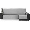 ECOMMERC3 | Copridivano Chaise Long 240 cm convalidato per Chaise Long Braccio destro e sinistro - Copridivano a chaise longue, regolabile, colore perlato