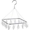 Avilia Stendibiancheria Appendibile Ideale per Interni ed Esterni - con 16 Mollette, in Plastica e Alluminio, 28.5x28x39cm
