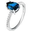 Morellato Anello Donna in Argento 925% Riciclato, Zirconi, collezione Tesori - SAIW204010