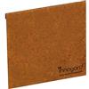 innogard 6021-001 - Connettore per Nastro di Bordatura del Prato - Acciaio corten - Elemento di Collegamento per la Bordatura del Letto, Altezza 15 cm