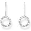 Thomas Sabo Orecchini a cerchio in argento Sterling 925 H2291-051-14, misura unica, Argento sterling, Zirconia cubica