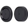 JJC Lens Posteriore Cap + Tappo Corpo per Fotocamere Nikon F e Obiettivo F Montate (1 Set)