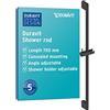 Duravit Universal asta doccia, asta doccia saliscendi, asta doccia regolabile (700 mm), nero opaco