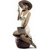 NAO Porcelain Nao Statua in Porcellana Lettere D'Estate H31 cm