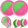 Jalunth Cattura Racchette Palline Set - Velcero Racchettoni Giochi Spiaggia Mare Esterno Giardino Bambino Bambina Bambini Bimba Bimbo Adulti Famiglia Giocattoli 2 3 4 5 6 7 8 10 12 Anni Pasqua Regalo