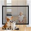 PETCUTE Cancelletto per Cani da Interno,Magic Gate per Cani,Barriera di Sicurezza Estensibile,Cancelletto di Sicurezza per Bambini/Cani/Scale,Guardia di Sicurezza installare Ovunque