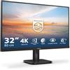 PHILIPS 32E1N1800LA - Monitor Ultra HD da 32 pollici, Adaptive Sync, HDR10, altoparlanti (3840x2160, 60 Hz, DisplayPort, HDMI) nero, 2023, altoparlante integrato