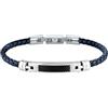 Morellato Bracciale Uomo in Acciaio,Pelle, collezione Moody - SQH61