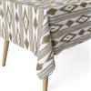 ECOMMERC3 | Tovaglia antimacchia per tavolo rettangolare dimensioni 100x140 cm | Tovaglia resinata antimacchia, ultra morbida, impermeabile, ISLAS MARRONE