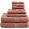 Madison Park Signature Set di Asciugamani da Bagno di Lusso in 100% Cotone, 800 g/m, Corallo, Multi-Sizes