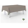 ECOMMERC3 | Tovaglia Vichy antimacchia per tavolo rettangolare dimensioni 260x140 cm | Tovaglia resinata antimacchia, ultra morbida, impermeabile, Vichy Marrone