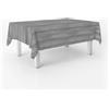 ECOMMERC3 Tovaglia in tela cerata rettangolare 200x140 cm Wood Grigio | Per il tavolo da sei, tela cerata impermeabile, 90 % PVC, si pulisce con un panno umido