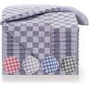 Blumtal Set Strofinacci Cucina Cotone - Canovacci Cucina Cotone 100% - Stracci Cucina Elevata Assorbenza - Certificati Oeko-Tex - Asciugamani Cucina - 50x70cm - 5 Pezzi - Grigio