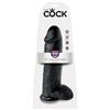 King Cock,Pipedream King Cock 12" - Pene Realistico Nero Con Testicoli 30.48 Cm