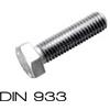 INOX MARE S.r.l. DIN 933 4X10 Viti testa esagonale filettata
