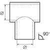 NAUTICA DDR SRL TEE INOX DIRITTO MM. 25 Giunto a T 90° Inox 316